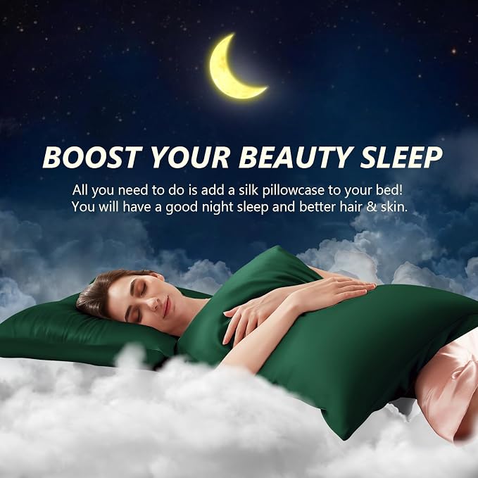 Silk Pillow Cases Queen Size 100% Mulberry Silk Pillowcase - Image 3
