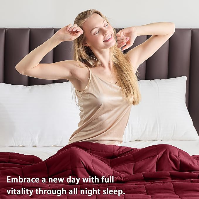 yescool Weighted Blanket for Adults Cooling Heavy Blanket for Sleeping Perfect - Image 5