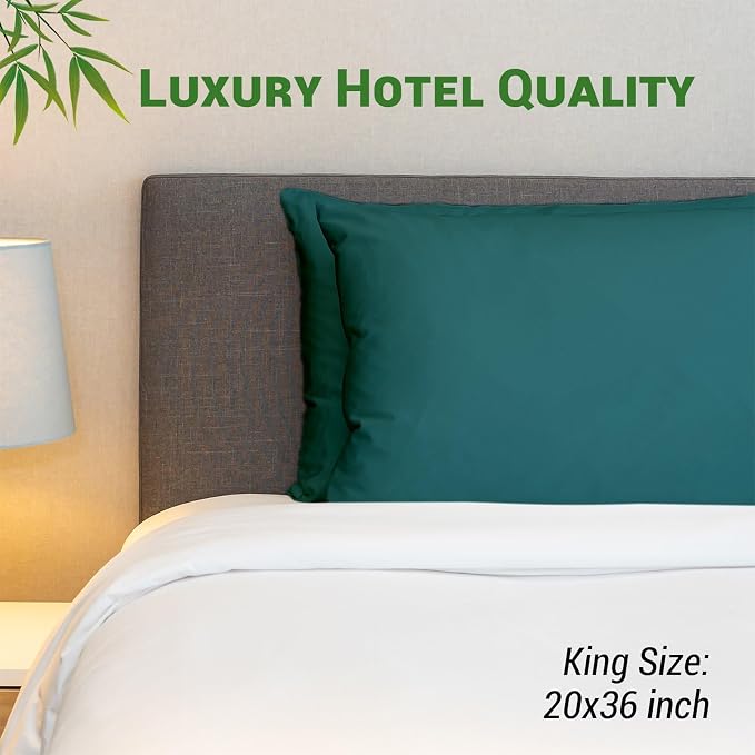 Gogreen Bamboo Rayon Waterproof Pillow Protector, Breathable Pillow Cover - Image 7