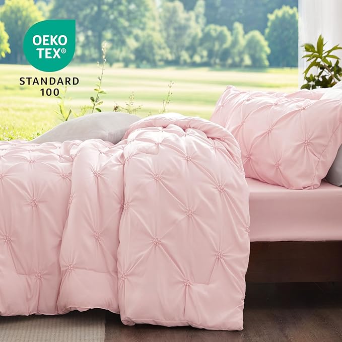BEDELITE Baby Pink Comforter Set Full - Image 3