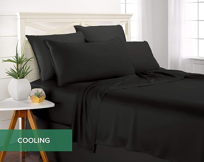 Pure Bamboo California King Sheets, Genuine 100% Organic Viscose Derived from - Image 5