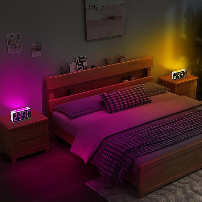 Topski Loud Alarm Clocks for Bedrooms Heavy Sleepers, Digital Bedside Clock - Image 8