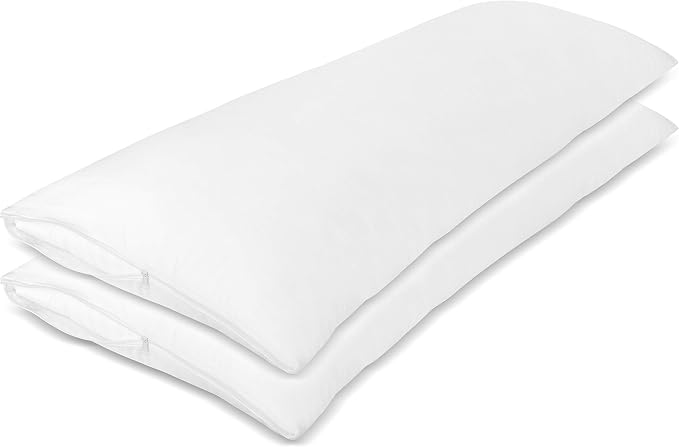 CirclesHome Pillow Protectors 2 Pack Body Zippered - Image 2