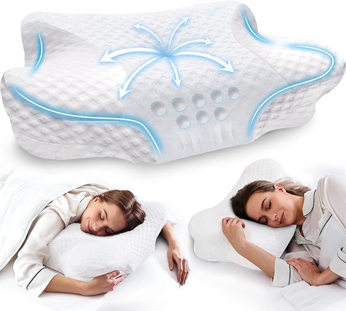 VJASD Cervical Neck Pillow for Side Sleeper by VJASD