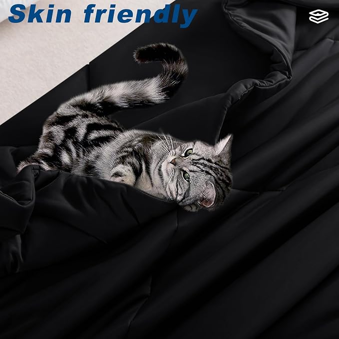 Cooling Comforter Twin Size, Double-Sided Cold Tech Fabric Quilted Bed - Image 5