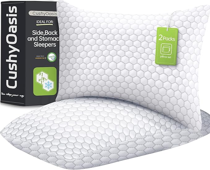 CushyOasis Shredded Memory Foam Pillow by CushyOasis
