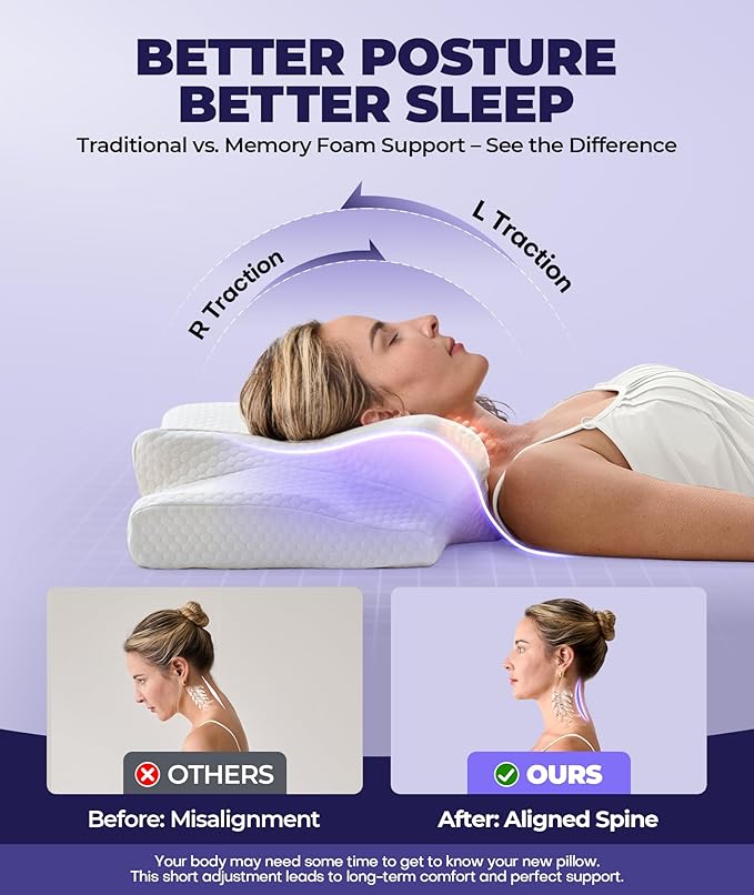 Sleep Doctor Approved Cervical Neck Pillow - Image 4