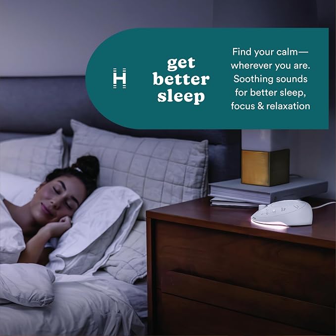 Homedics Sleep Better Portable Sound Machine, Night Light, 12 Soothing Sounds - Image 2