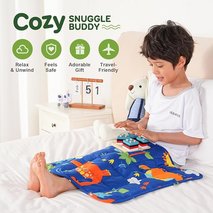 Sivio Weighted Lap Blanket 2lb, Soft Cooling Heavy Blankets, Washable Weighted - Image 2