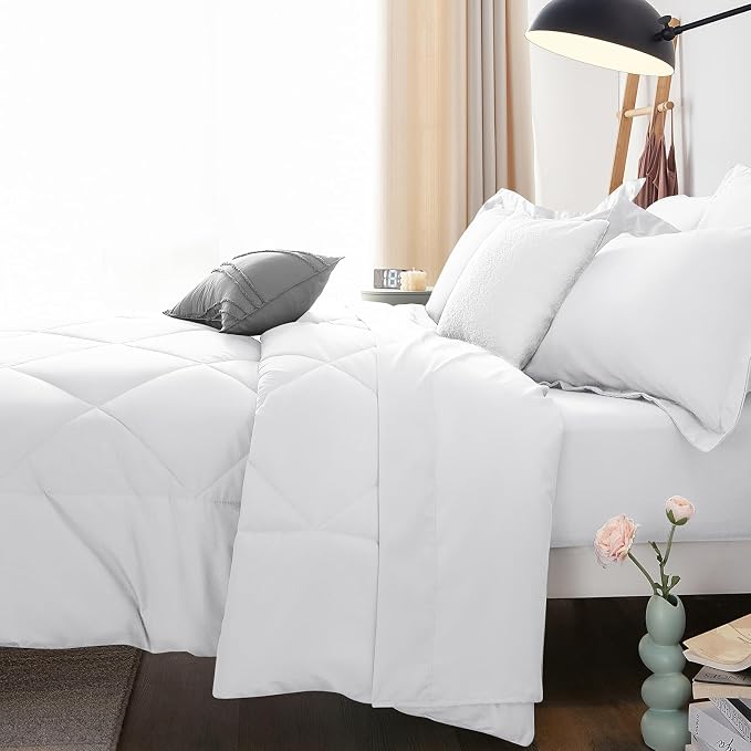 CozyLux Full Size Comforter Sets White - Image 9