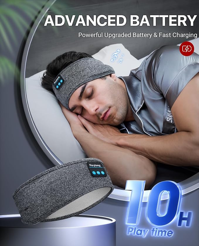 Perytong Sleep Headphones Wireless, Air Travel, Meditation - Image 6