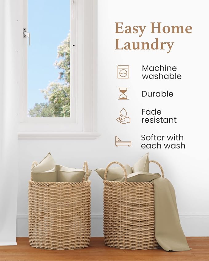 1000 TC Taupe King Pillowcases Set of 2 100% Egyptian Cotton Pillow Cases - Image 5