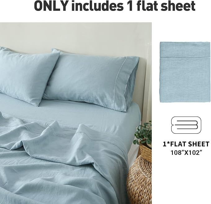 Simple&Opulence French Linen Flat Sheet - Image 4