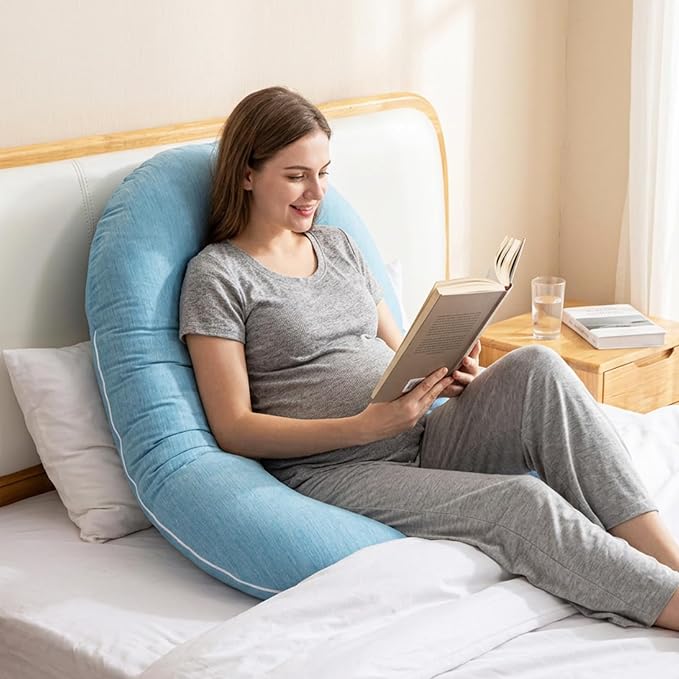 1 MIDDLE ONE Pregnancy Pillow, C Shaped Full Body Pillow - Image 7