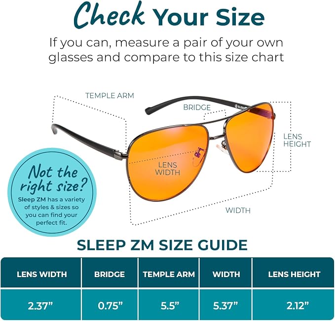 Sleep ZM Blue Light Blocking & Light Sensitivity Glasses - Image 2
