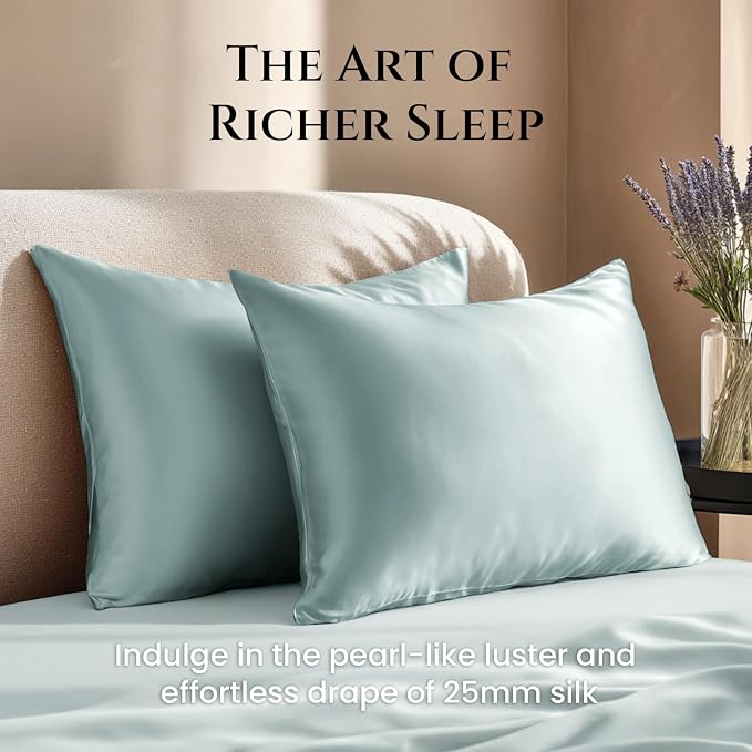 THXSILK 100% Silk Pillowcase for Hair and Skin Luxury 25 Momme Mulberry Silk - Image 7