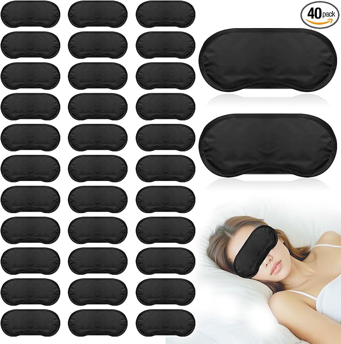 40 Pcs Eye Mask Sleep Masks Bulk Blindfolds by lipetol