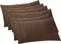 Elegant Comfort 6-PACK Solid Pillowcases 1500 Premium Hotel Quality Microfiber by ELEGANTCOMFORT