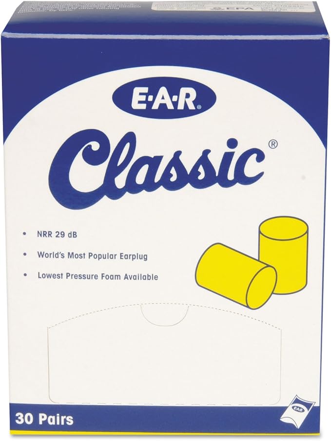 3M Ear Plugs, 30 Pairs/Box, E-A-R Classic 310-1060, Disposable, NRR 29 - Image 3