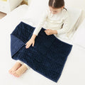 Mr. Sandman Weighted Lap Blanket 2LBS 20 x 30 Inches, Minky Dots Heavy Blanket by MrSandman