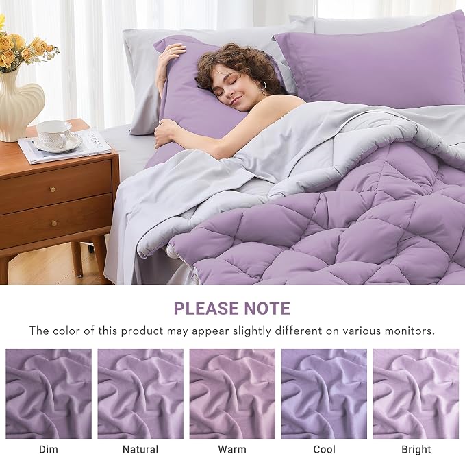 MUXHOMO 5 Pieces Twin XL Comforter Set, Reversible Bed in a Bag Twin XL Size - Image 4
