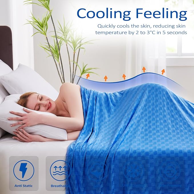 Topcee Cooling Blanket, Summer Cooling Blankets - Image 2