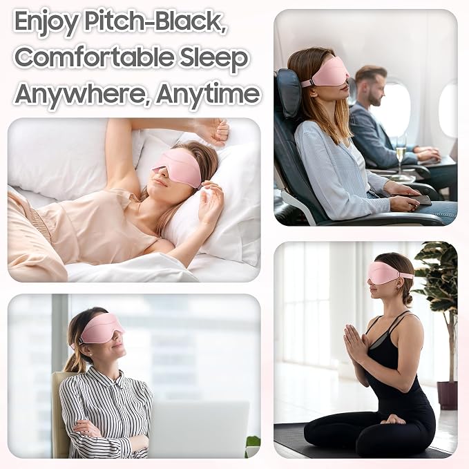 Sleep Mask - Total Blackout 3D Sleeping Mask, Super Lightweight & Silky Soft - Image 6