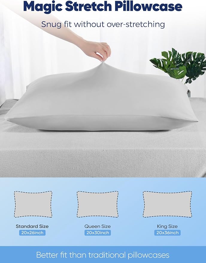 Avolare Cooling Pillow Cases King Size Set of 2, Arc-Chill 3.0 Cooling - Image 6