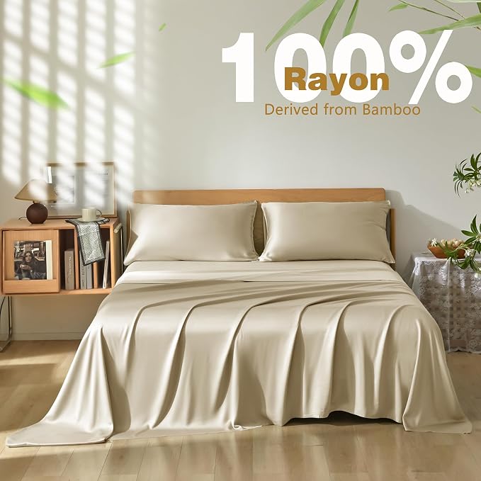 Homiest Cooling Pillow Cases Queen Size Set of 2, 100% Rayon Derived from - Image 3