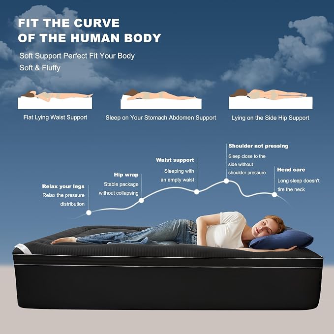 BEDLORE Twin Mattress Topper, Thick Pillow Top Pad - Image 3