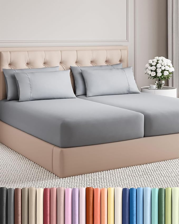 Split King 7 Piece Sheet Set by CGKUnlimited