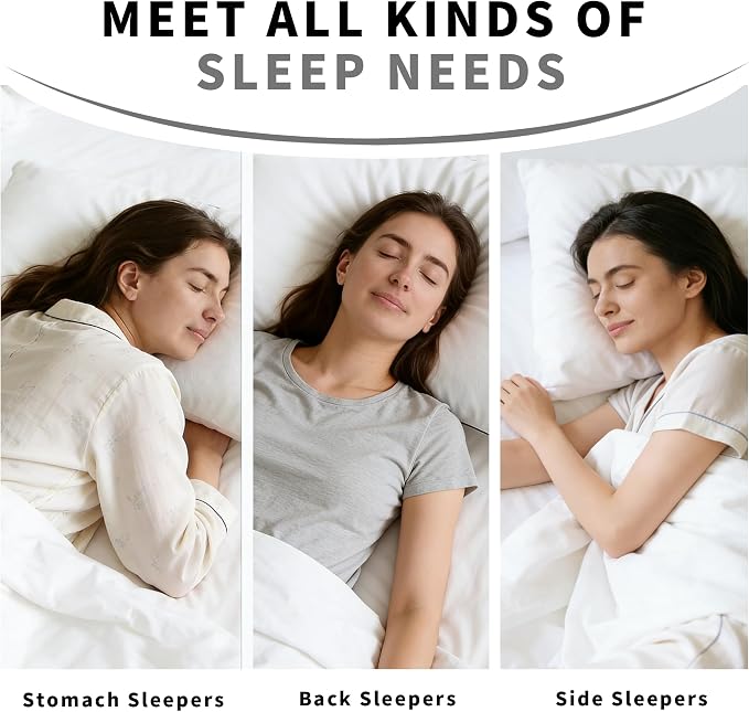 Cooling Pillow for Sleeping Twin Size Set of 2, Shredded Memory Foam Pillows - Image 5