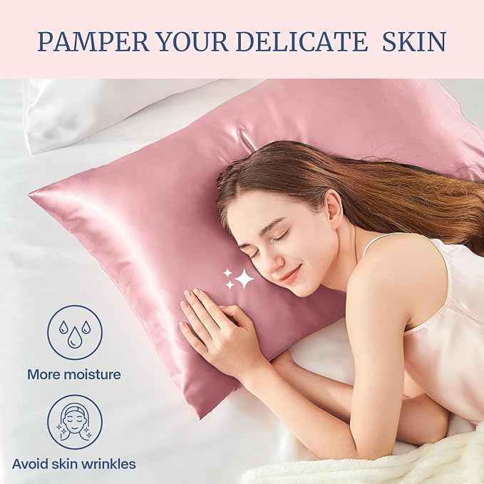 BEDELITE Satin Pillowcase for Hair and Skin, Super Soft and Cooling Similar to - Image 3