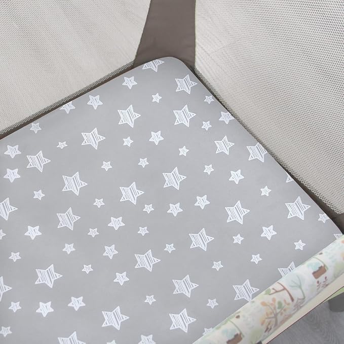 Pack and Play Sheets Boy, Mini Crib Sheets Boy, Stretchy Pack n Play Playard - Image 2