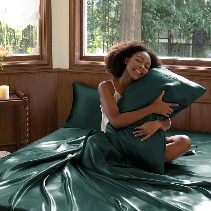 CozyLux Satin Sheets King Size Sheet Set - Image 7