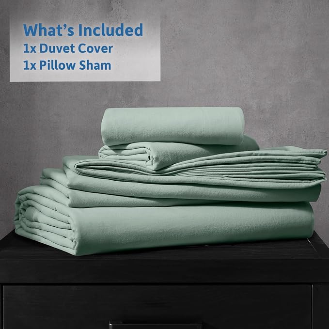 Nestl Sage Green California King Duvet Cover Sets - Image 9