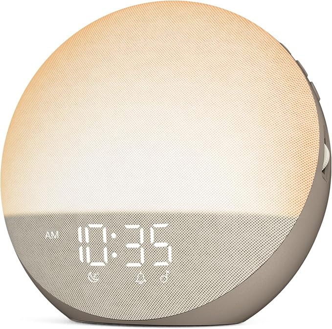 Sunrise Alarm Clock White Noise Machine: Natural Wake Up Light by Odokee