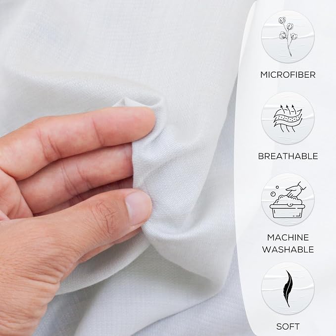 GOLD TEXTILES Twin Flat Sheet 6 Pack – Brushed Microfiber Top Sheets - Image 3