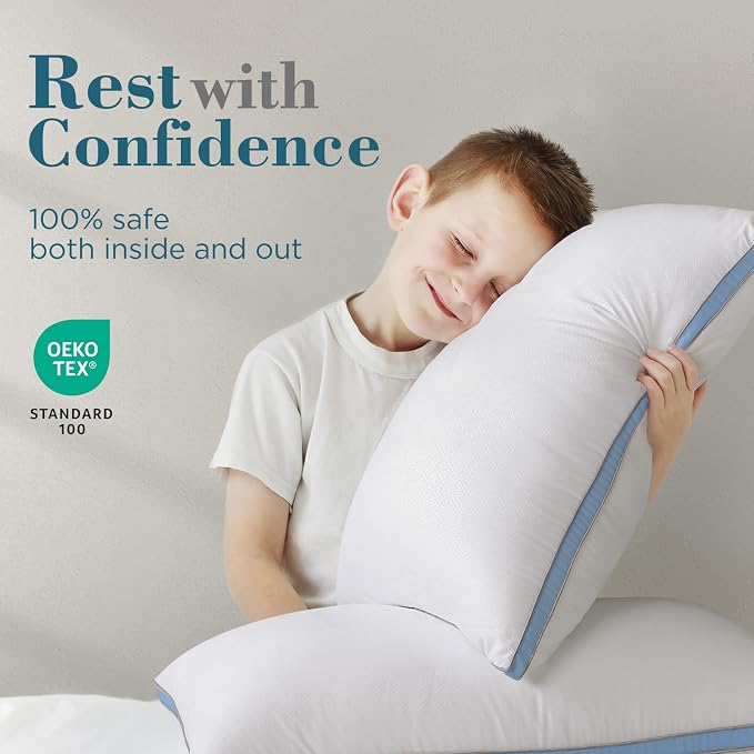viewstar Bed Pillows King Sizes Set of 2, Hotel Quality Cooling Down - Image 6