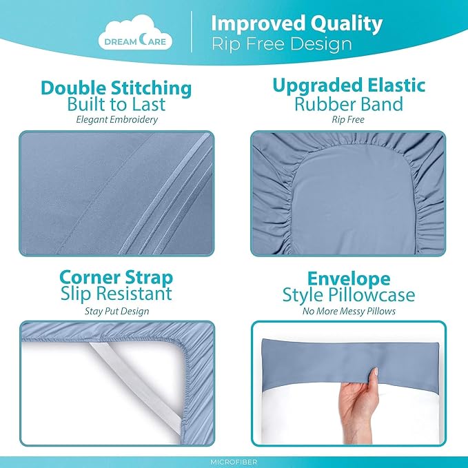 DREAMCARE Twin XL Sheet Sets - Image 6