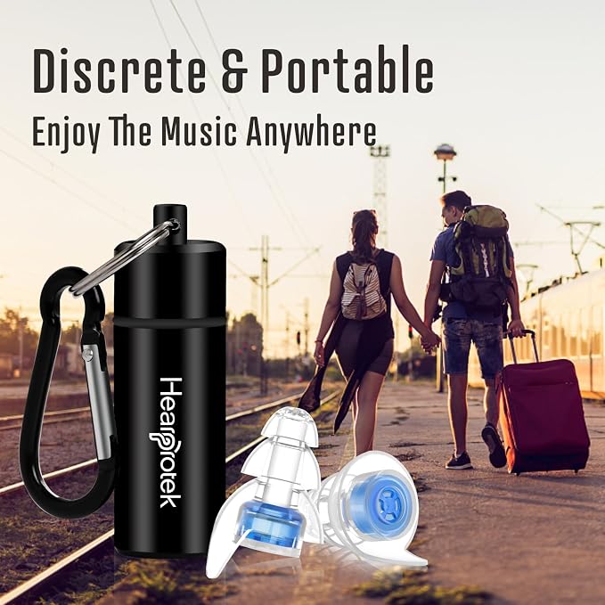 Hearprotek Concert Ear Plugs, 2Pairs Reusable high Fidelity Musician Ear Plugs - Image 7