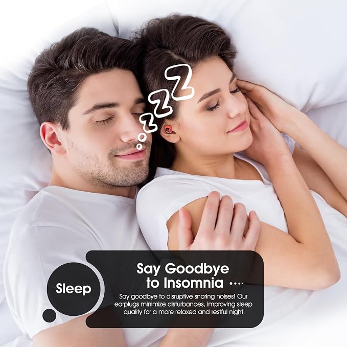 Ear Plugs for Sleeping Noise Cancelling, Soft Ear Plugs for Concert, 45dB - Image 2