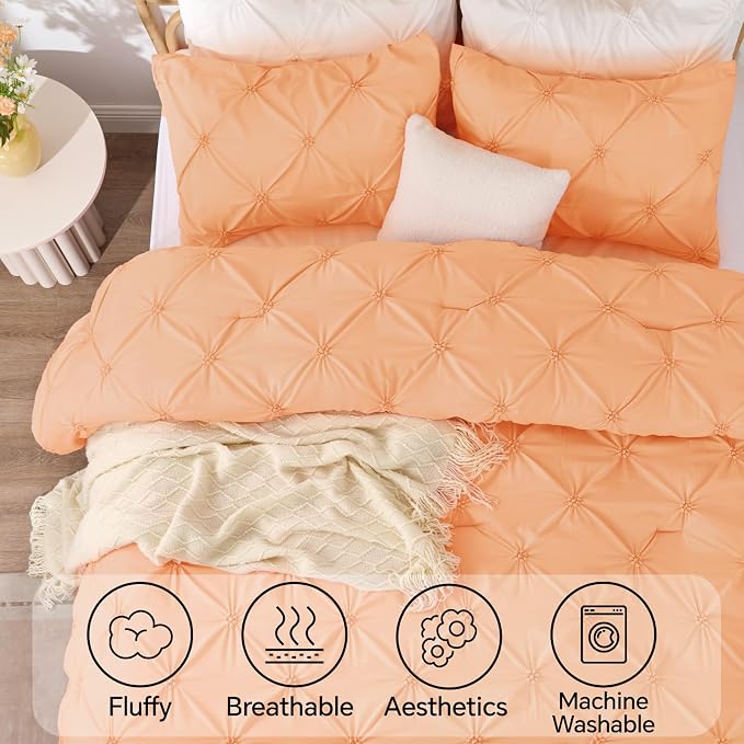 BEDELITE Apricot Queen Comforter Set - Image 5