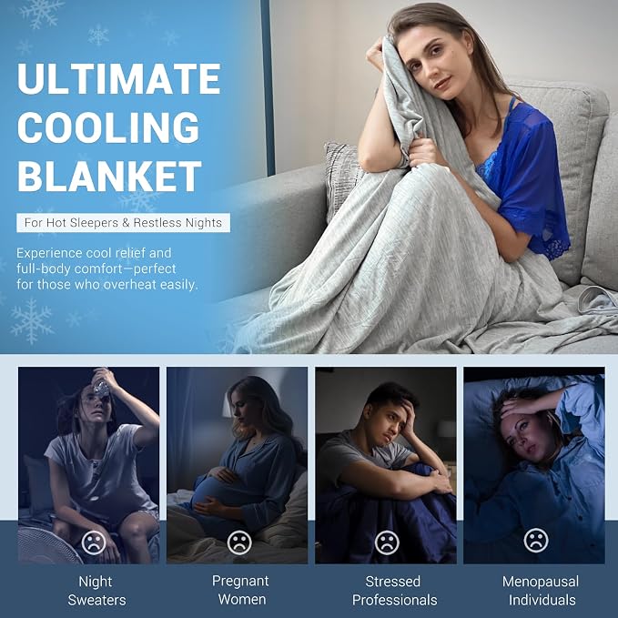 Elegear Revolutionary Cooling Blanket King Absorbs Heat to Keep Body Cool - Image 5