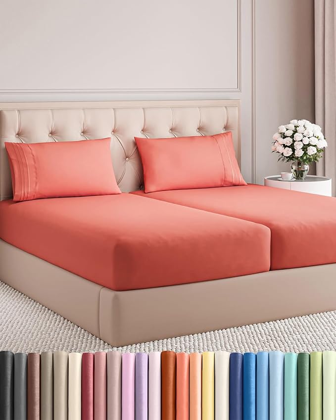 Split King Size 5 Piece Sheet Set by CGKUnlimited