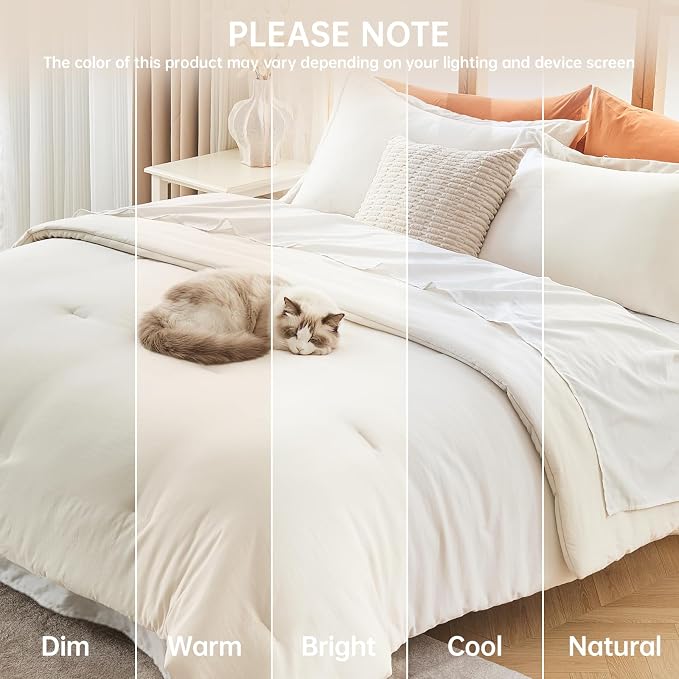 MUXHOMO Queen Comforter Set, All Season Ultra Soft Down Alternative Bedding - Image 9