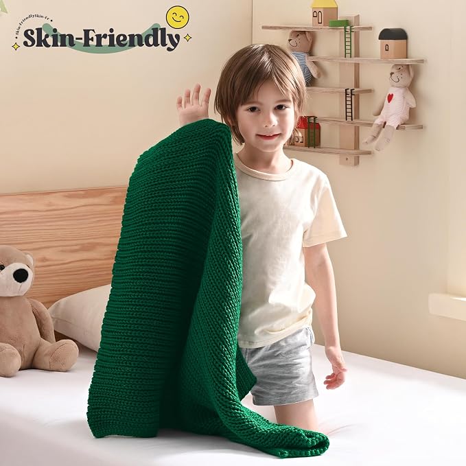 Guohaoi Knitted Weighted Lap Pad No Beads Cooling Weighted Blanket Kids - Image 2