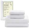 LANE LINEN Eco Friendly 100% Organic Cotton Queen Sheet Set, Soft & Comfy Fully by LaneLinen
