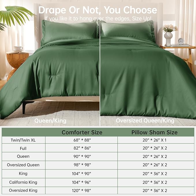 MUXHOMO Queen Comforter Set, All Season Ultra Soft Down Alternative Bedding - Image 8