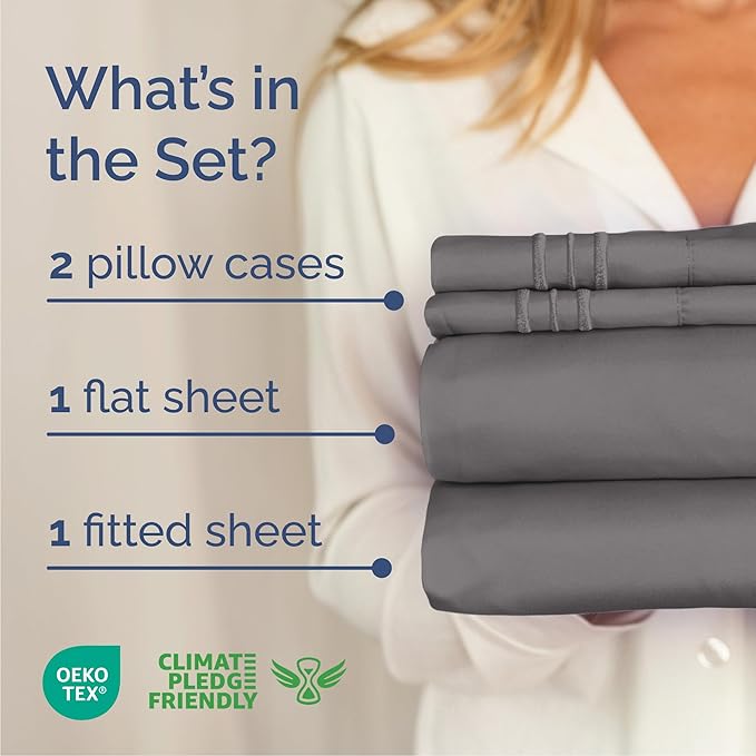 Cal King Size 4 Piece Sheet Set - Image 2